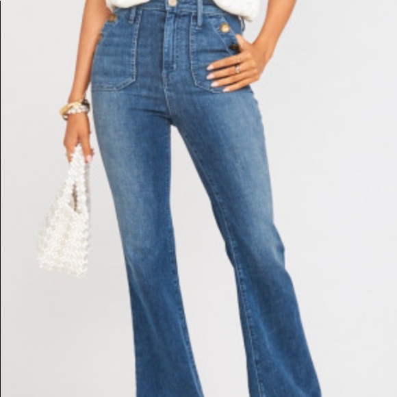 Show Me Your MuMu Denim - SMYM Farrah Button Trouser